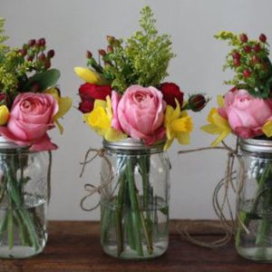 Centro de mesa Frasquito primaveral CMP6