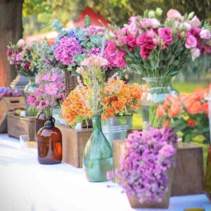 Decoración mixta para buffett