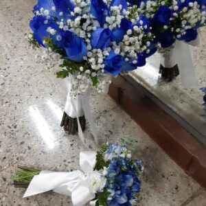 Ramo de novia Clasico azul