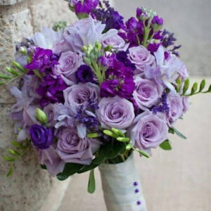 Ramo de novia Clasico lilas RN678
