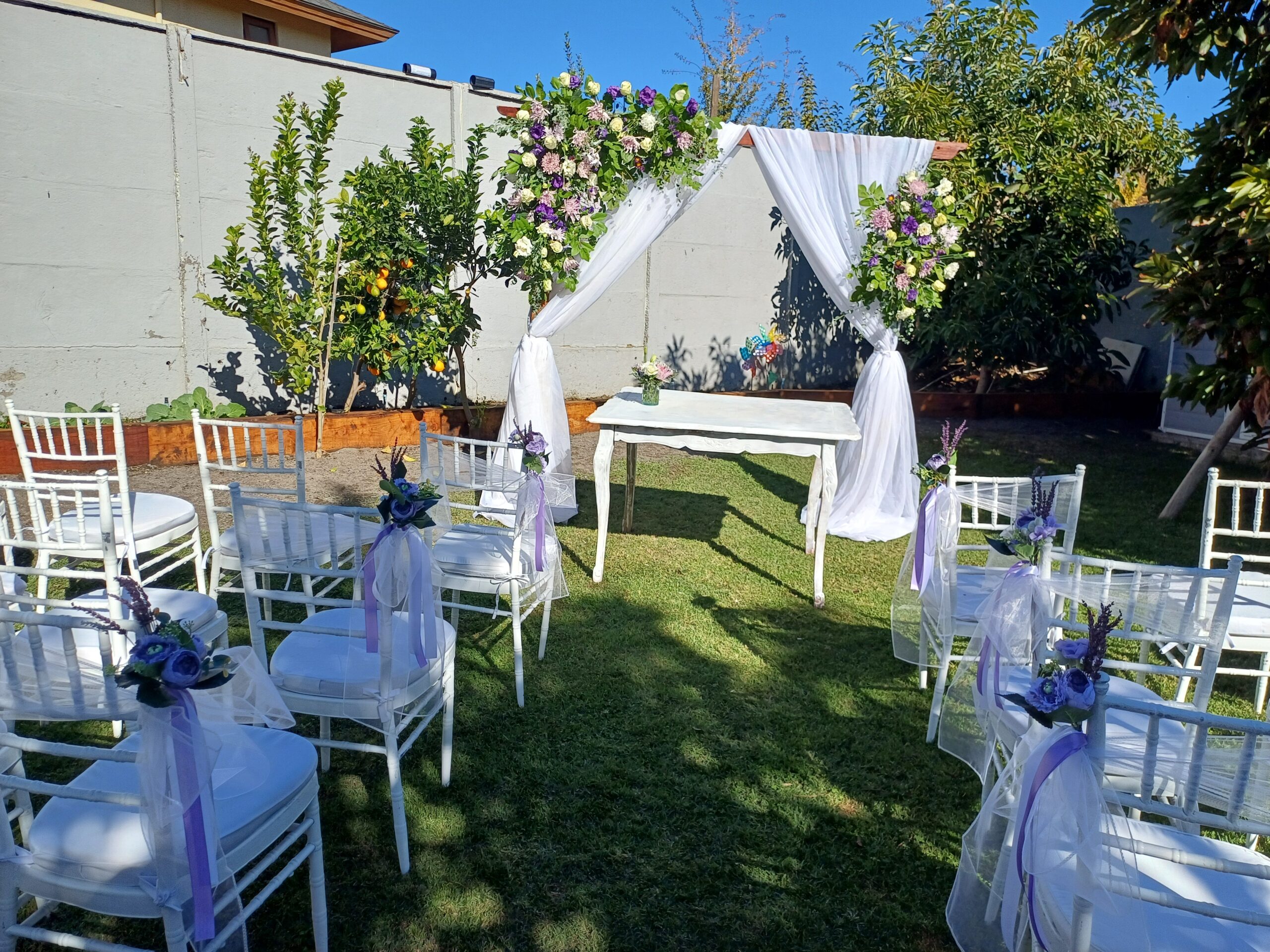 Arco floral con velo 77 - Imagen 5