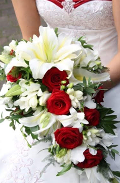 Ramos de novia cascadas