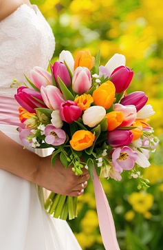 Ramos de novia tulipanes