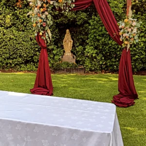 ARCO FLORAL TONOS BURDEO ARC55